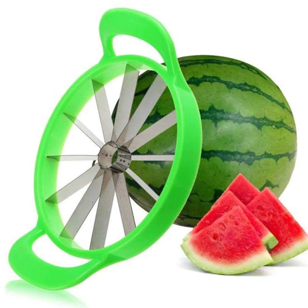 Stainless Steel Fruit & Watermelon Slicer Cutter – Easy, Mess - Free Precision Cutting - Dreamzhub
