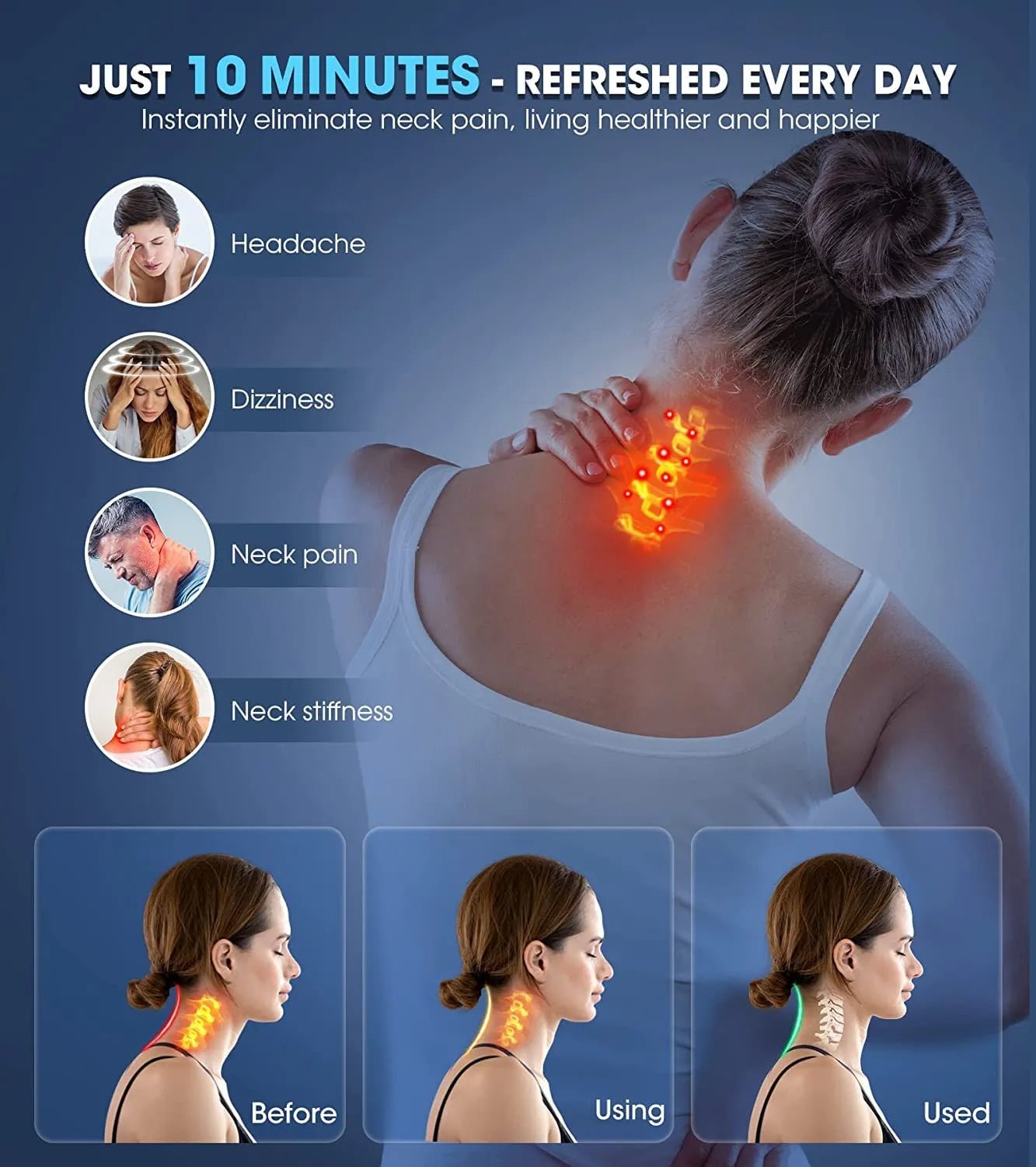 Ultimate Neck Massager – Deep Tissue Relief & Posture Corrector - Dreamzhub