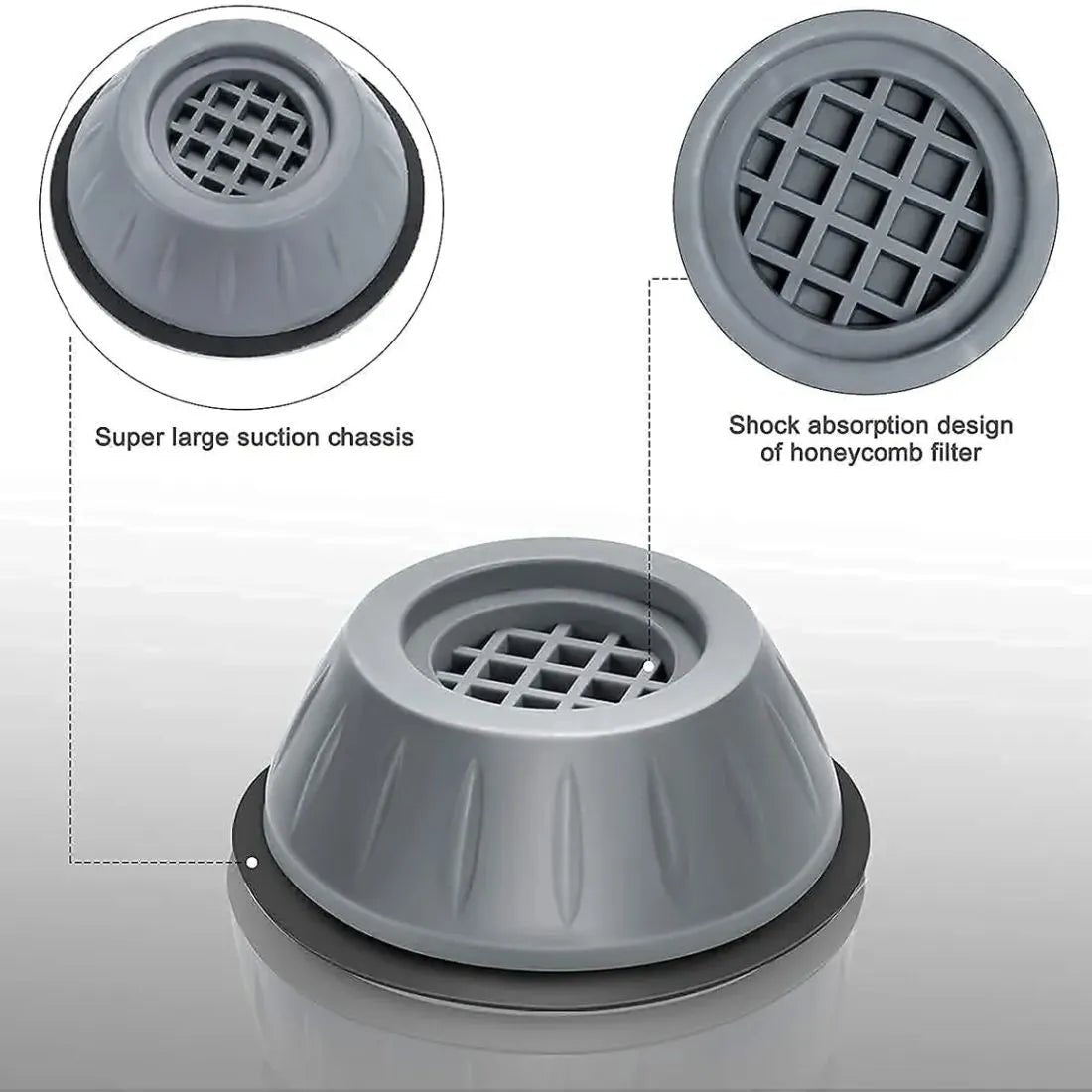 Washing machine universal foot pads set of 4 - Dreamzhub