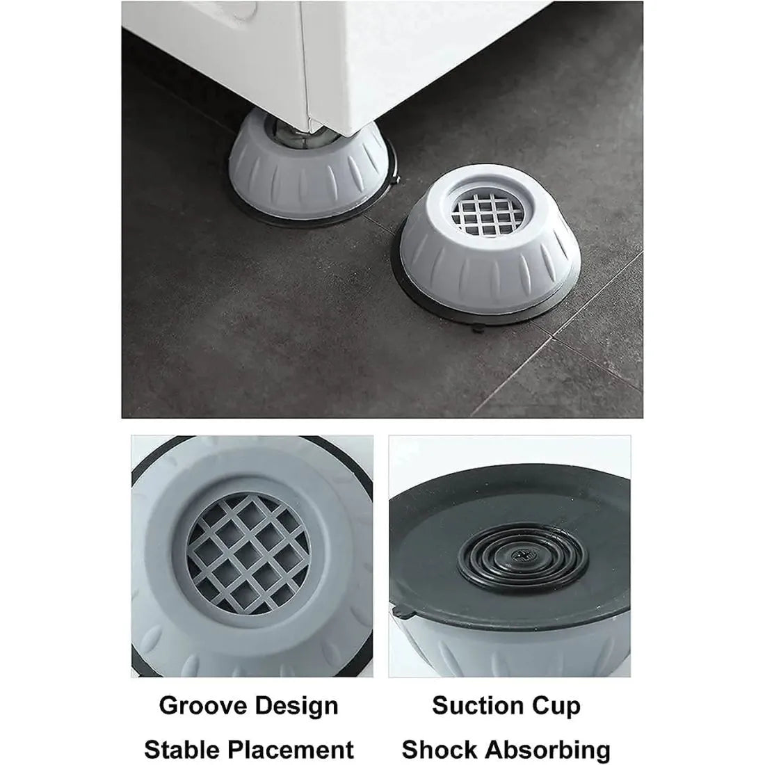 Washing machine universal foot pads set of 4 - Dreamzhub