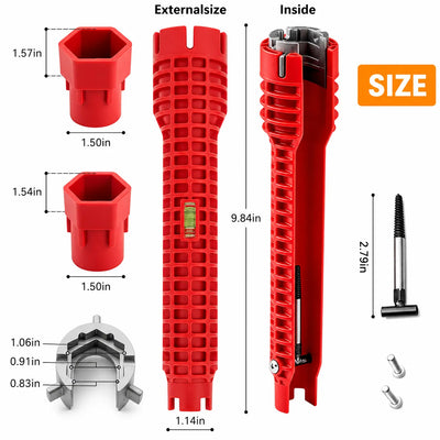 Anti-Slip Plumbing Repair Tap & Sink Wrench