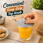 Set of 6 Stainless Steel Covers for Cups & Glasses