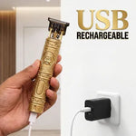 Stylish Golden Trimmer With Free Digital Watch