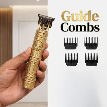 Stylish Golden Trimmer With Free Digital Watch