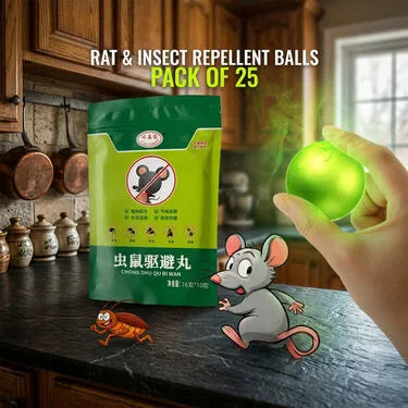 Rat & Insect Repellent Balls (Pack Of 25)