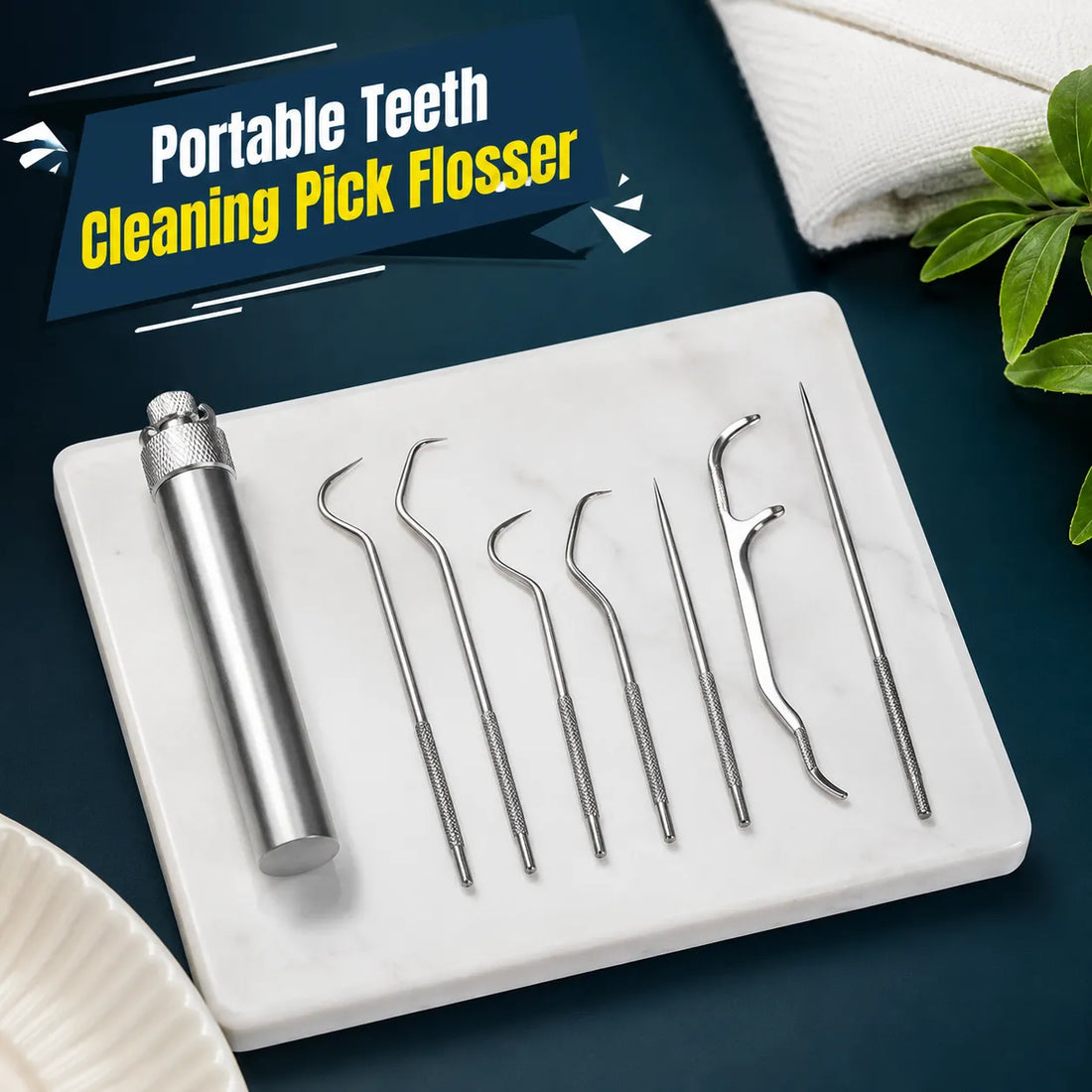 Portable Dental Floss Picks for Teeth
