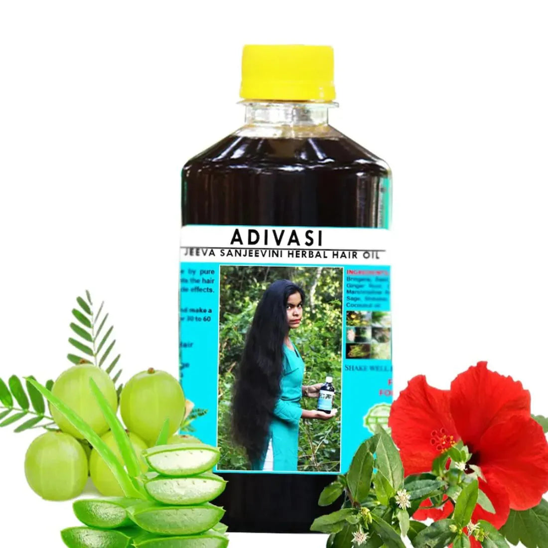 Natural Herbal Hair Growth Oil | Adivasi Jeevasanjivani