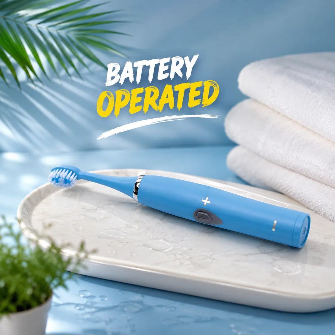 Electric Toothbrush with 2 Replaceable Heads