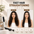Electric Heated Hair Straightener Brush