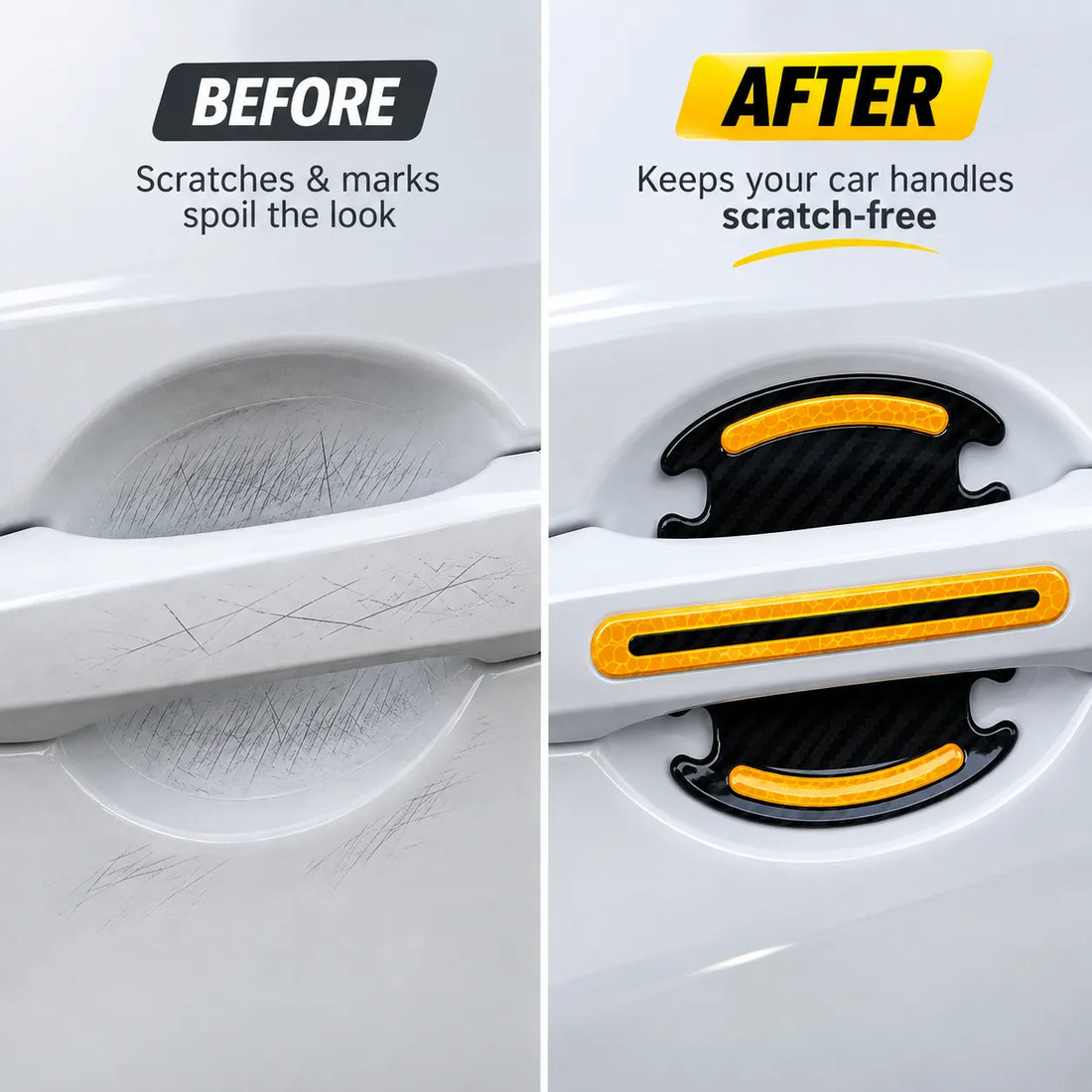 Car Door Handle & Undercarriage Scratch Guard Reflectors