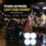 Solar Backup Lighting Kit with Dual Bulbs & COB Lamp