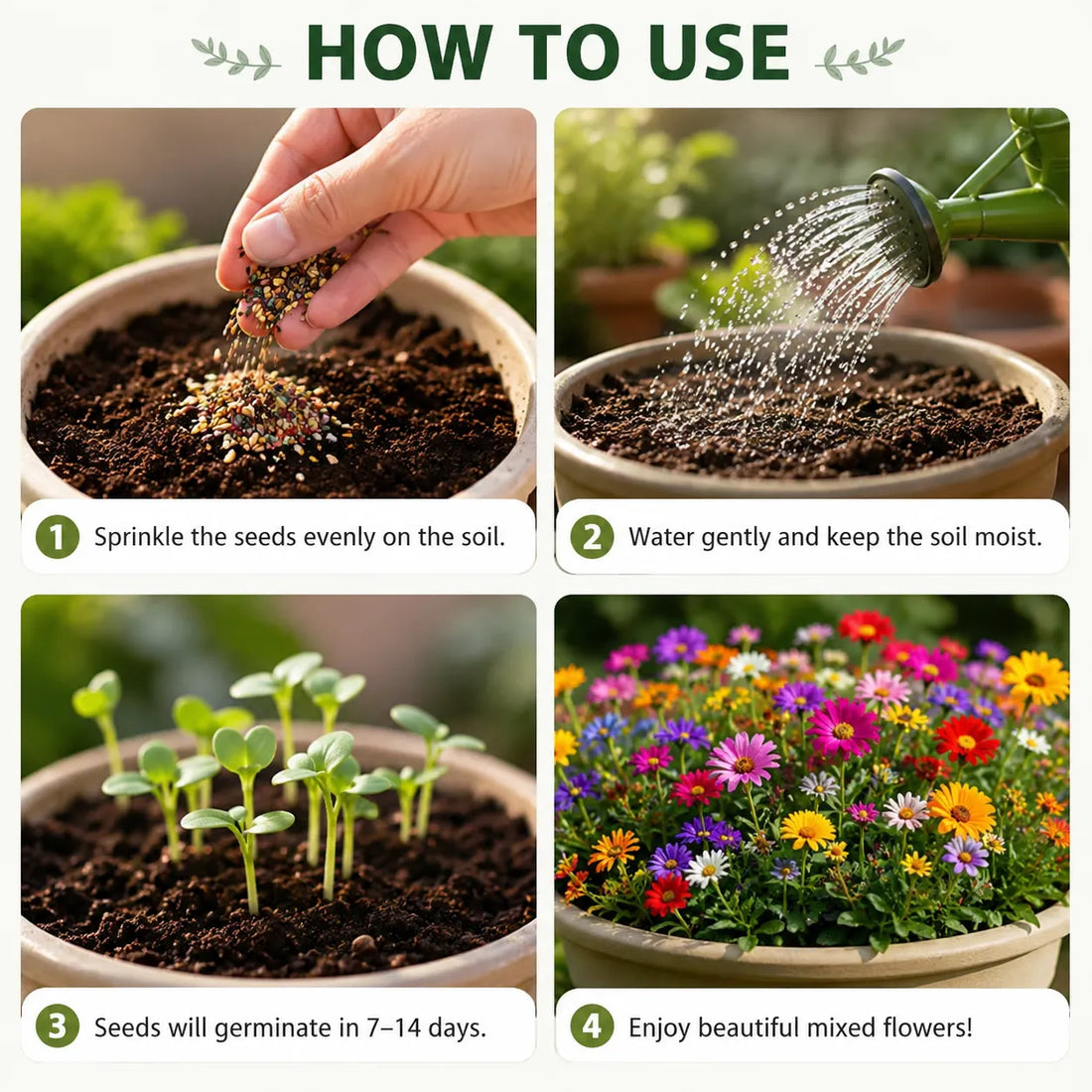 Pack Of Mix Flower Seeds