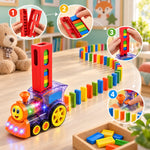Automatic Domino Train Set with Lights & Sound – 40 PCS