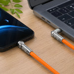 120W Rotating-Head Super Fast Charging Cable