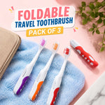 Pack of 3 Foldable Travel Toothbrushes