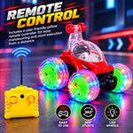 360° Rotating RC Stunt Car with LED Wheels