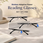Rimless Adaptive Power Reading Glasses Buy 1 Get 2 Free