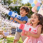 32-Hole Electric Gatling Bubble Gun for Kids
