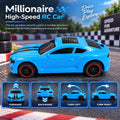 Millionaire High-Speed RC Car with Rear Lights – Blue
