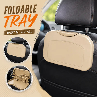 Multifunctional Car Back Seat Organiser with Folding Tray