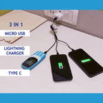 3 in 1 Multi Retractable Charging Cable