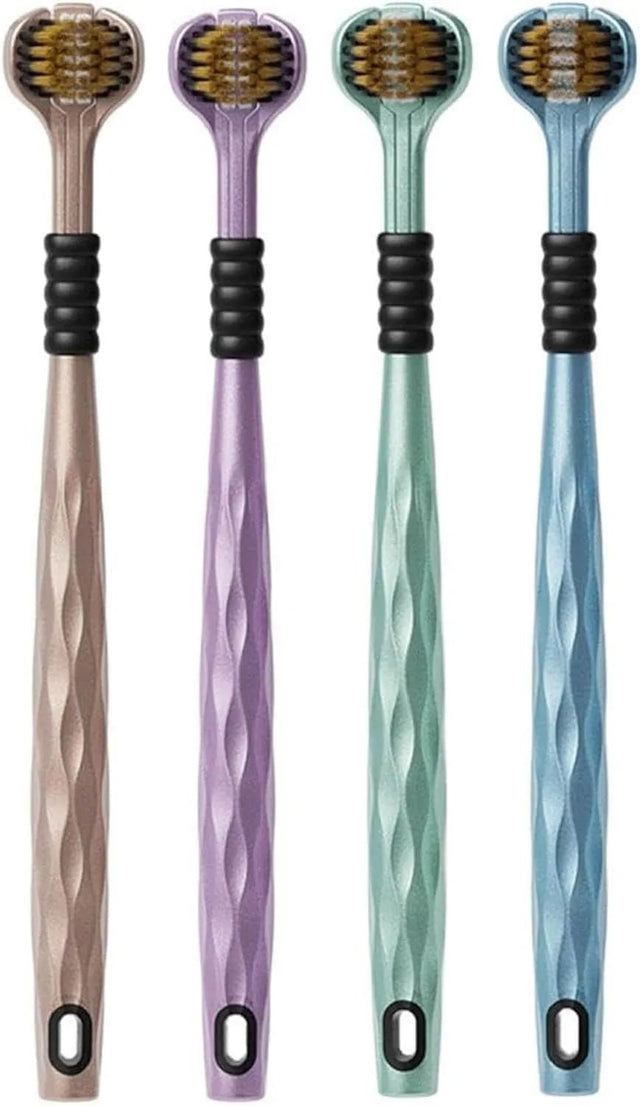 3 - Sided Toothbrush | Ultra Soft Bristles for Deep Cleaning - Dreamzhub