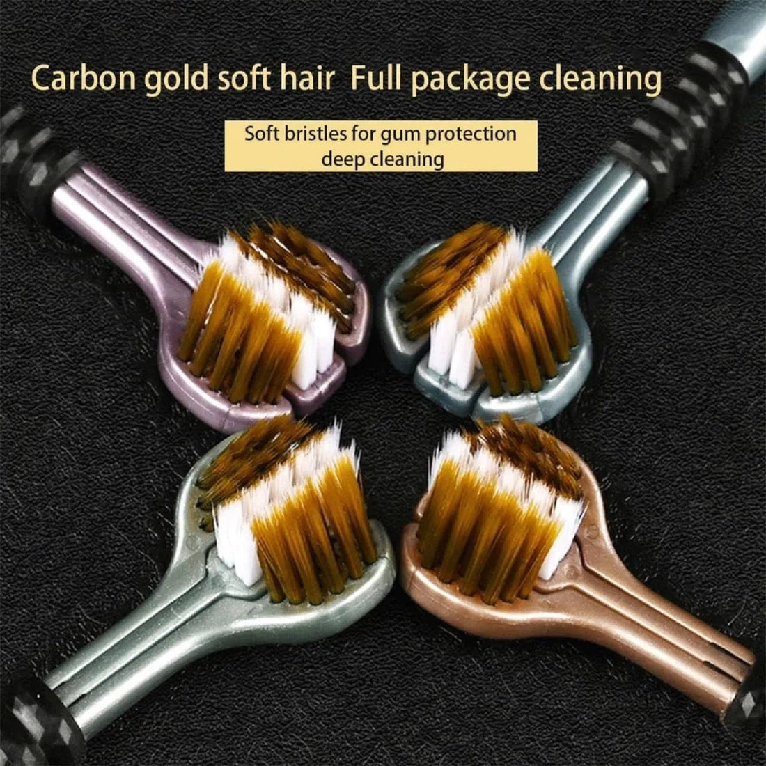 3 - Sided Toothbrush | Ultra Soft Bristles for Deep Cleaning - Dreamzhub