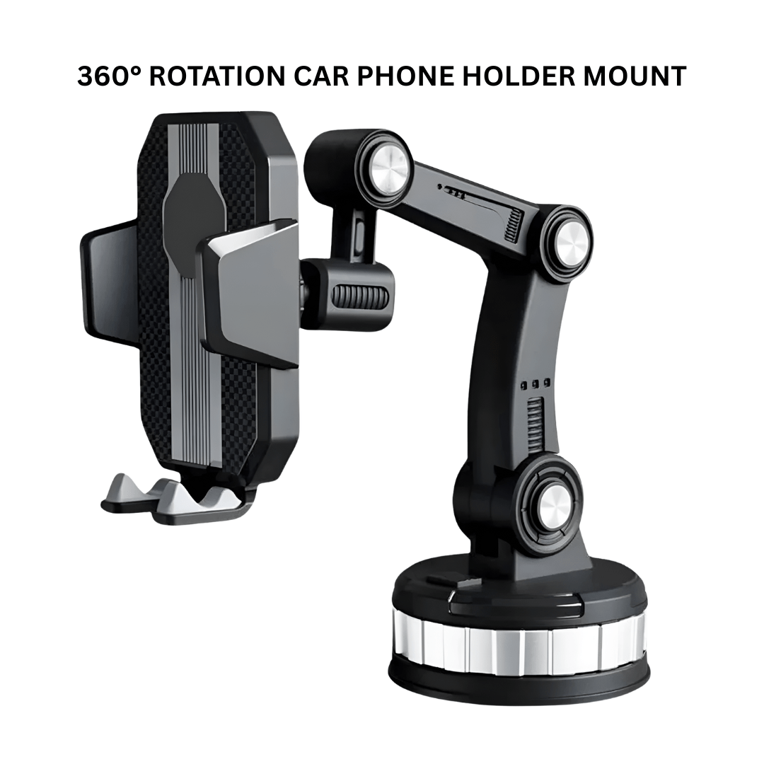 360° Rotation Car Phone Holder Mount – Drive with Confidence & Convenience - Dreamzhub