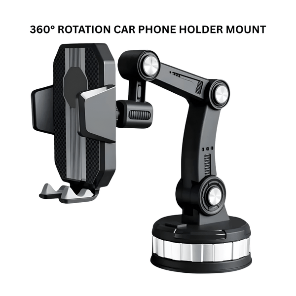 360° Rotation Car Phone Holder Mount – Drive with Confidence & Convenience