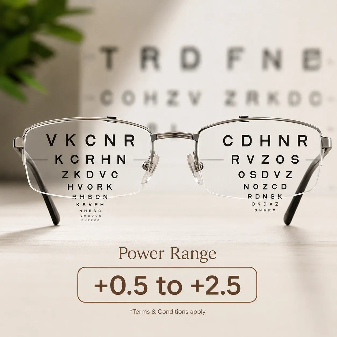 Rimless Adaptive Power Reading Glasses Buy 1 Get 2 Free