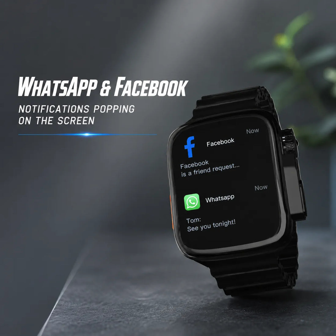 Bluetooth Smartwatch With Calling & Big Display | Water Resistant