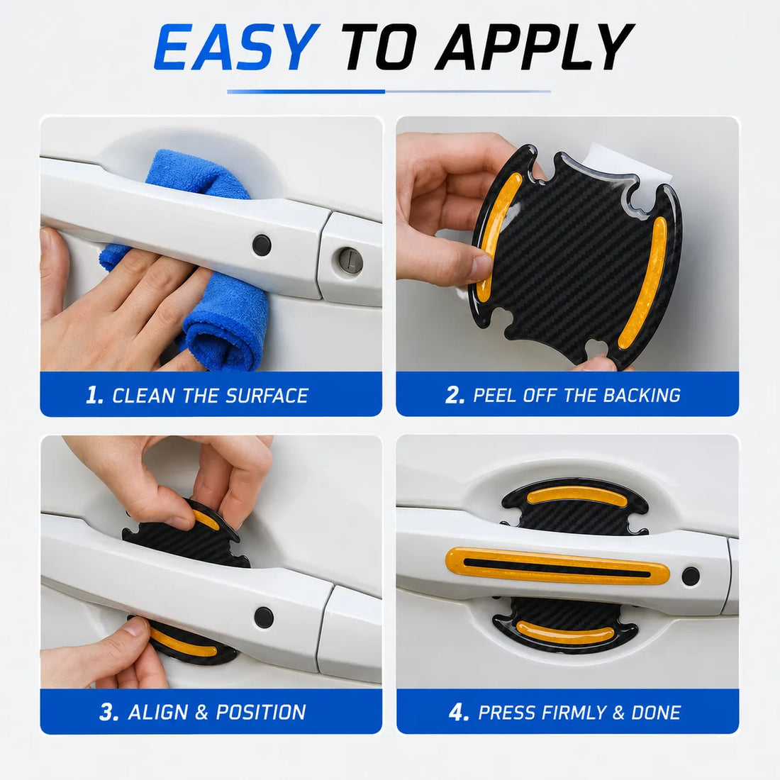 Car Door Handle & Undercarriage Scratch Guard Reflectors