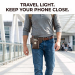 Leatherite Waist Pouch with Mobile Pocket & Key Hook