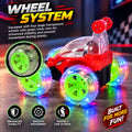 360° Rotating RC Stunt Car with LED Wheels