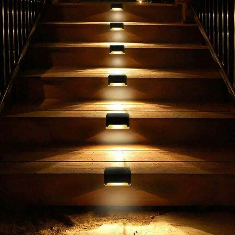 4 - Piece Solar Decorative Waterproof Railing Lights – Outdoor LED Fence & Balcony Lighting - Dreamzhub
