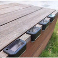 4 - Piece Solar Decorative Waterproof Railing Lights – Outdoor LED Fence & Balcony Lighting - Dreamzhub
