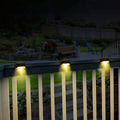 4 - Piece Solar Decorative Waterproof Railing Lights – Outdoor LED Fence & Balcony Lighting - Dreamzhub