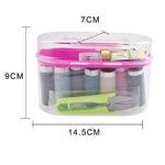 SD Double Layer Small & Portable Travel Sewing Kits Box