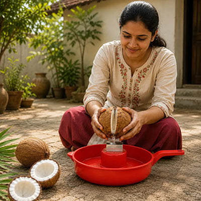 Heavy-Duty Coconut Cracking & Opening Tool