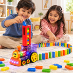 Automatic Domino Train Set with Lights & Sound – 40 PCS