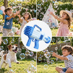 32-Hole Electric Gatling Bubble Gun for Kids