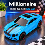 Millionaire High-Speed RC Car with Rear Lights – Blue