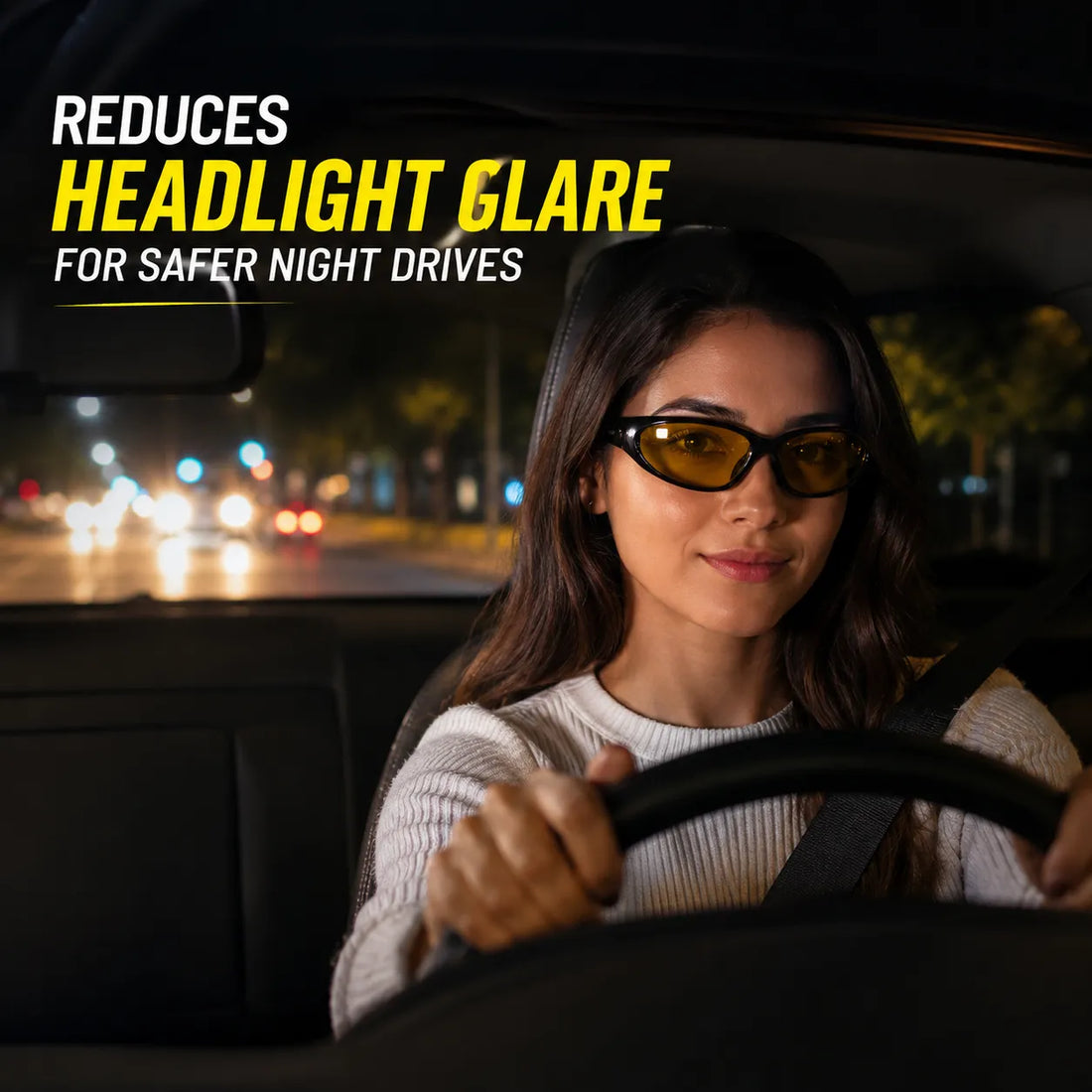 Wrap-Around HD Night Driving Glasses