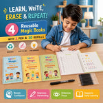 Pack of 4 Sank Magic Book With Free Magic Color Book
