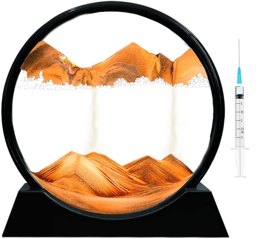 Moving Sand Art Picture Glass Liquid Painting