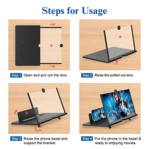 Eyes Protection Enlarged with 3D-Screen Magnifier