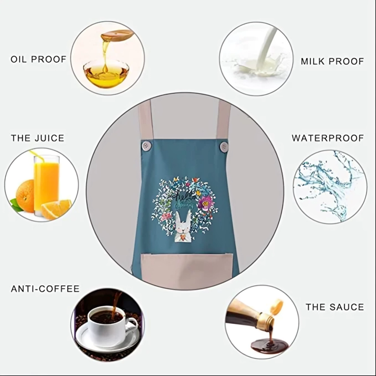 Cute Kitchen Apron with Front Pocket