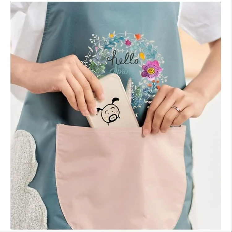 Cute Kitchen Apron with Front Pocket