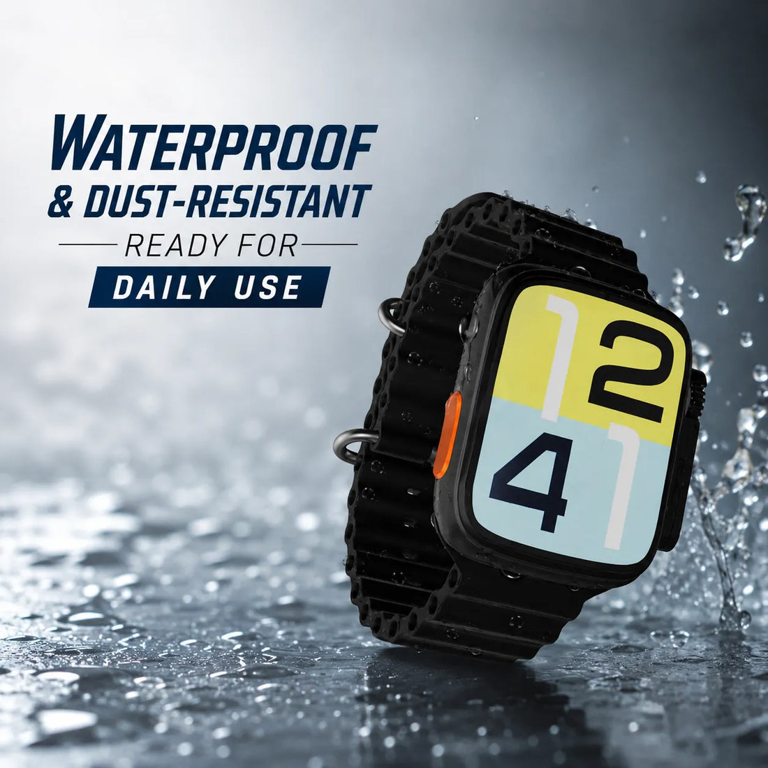 Bluetooth Smartwatch With Calling & Big Display | Water Resistant