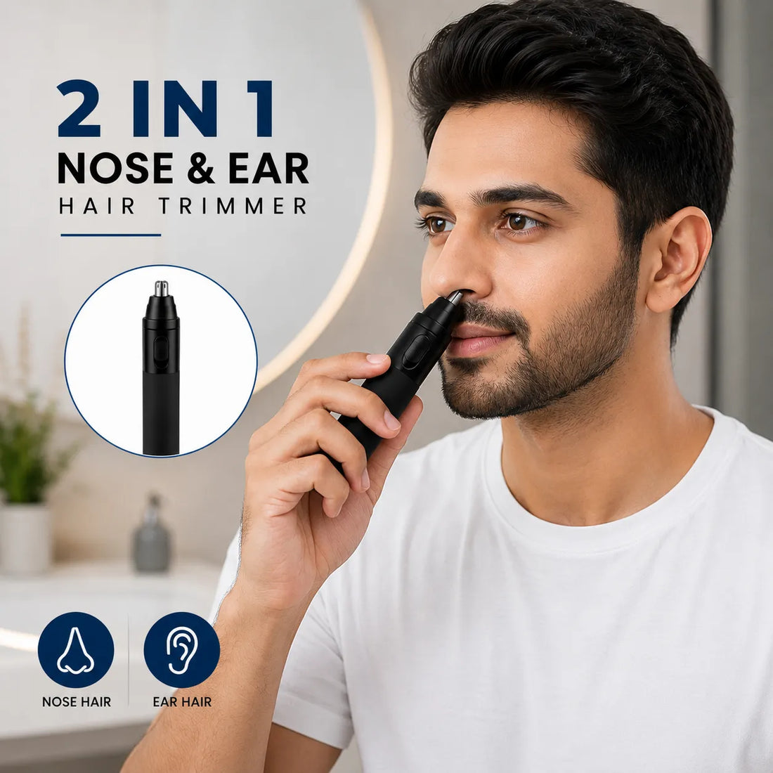 2 in 1 Nose Hair Trimmer